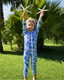 SIDNEY FULL COVERAGE KIDS SWIM SUIT - SANTORINI