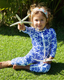 SIDNEY FULL COVERAGE KIDS SWIM SUIT - SANTORINI