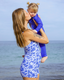 SIDNEY FULL COVERAGE KIDS SWIM SUIT - SANTORINI BLUE