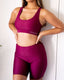 BIKER SHORTS - WINE