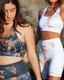 BIKER SHORTS - WHITE TIE DYE