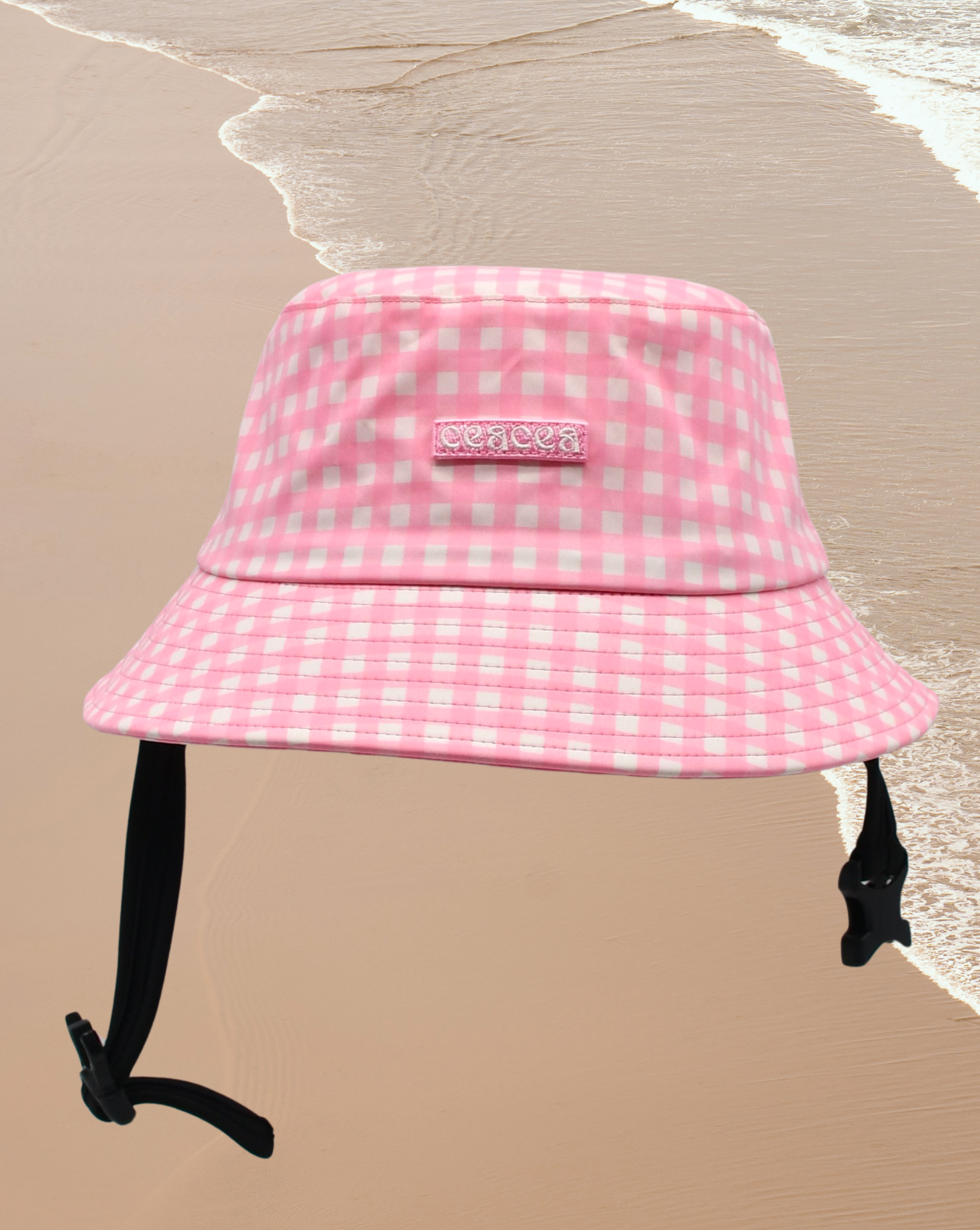 Surf Hat Kids & Adults – Pink Gingham
