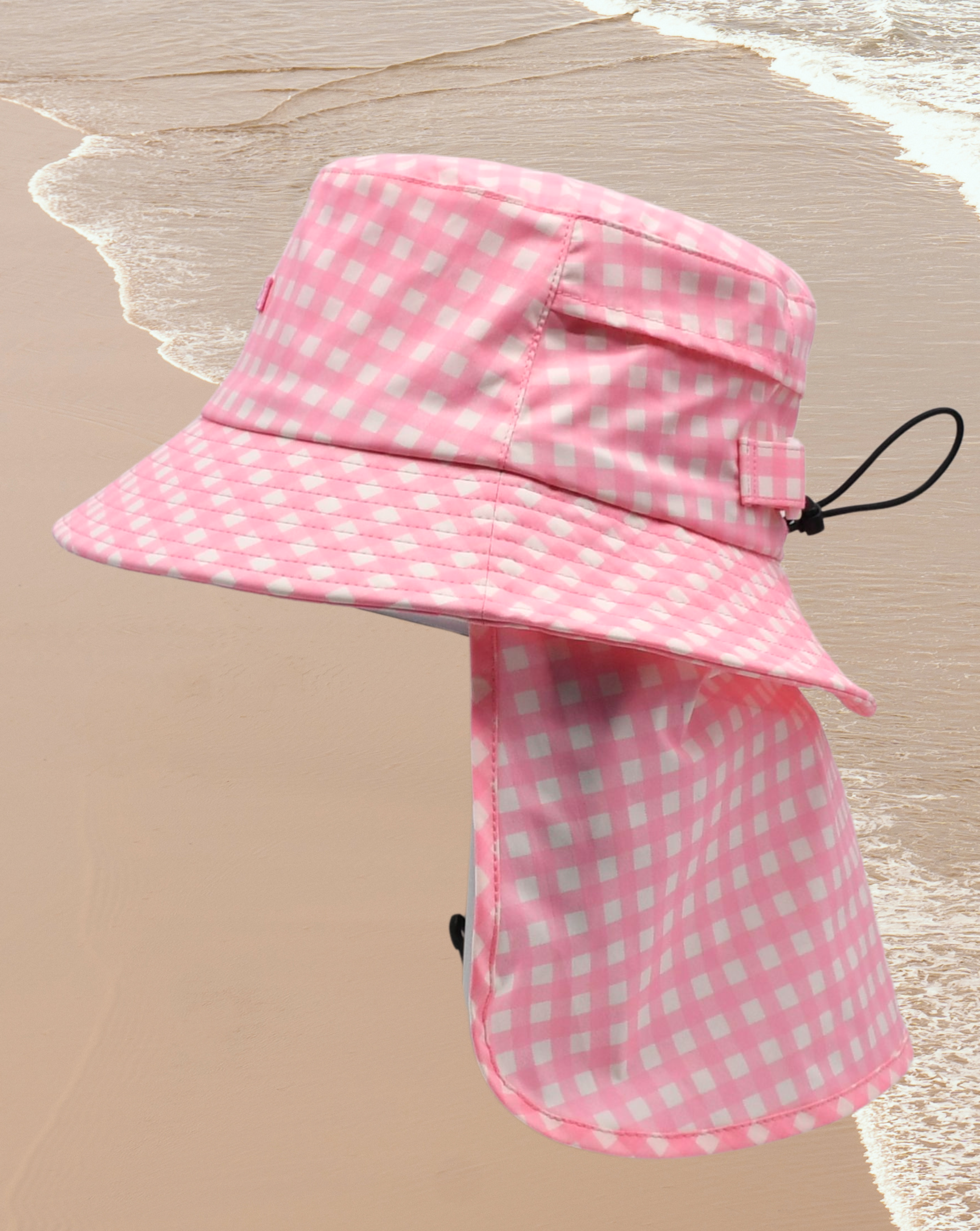 Surf Hat Kids & Adults – Pink Gingham