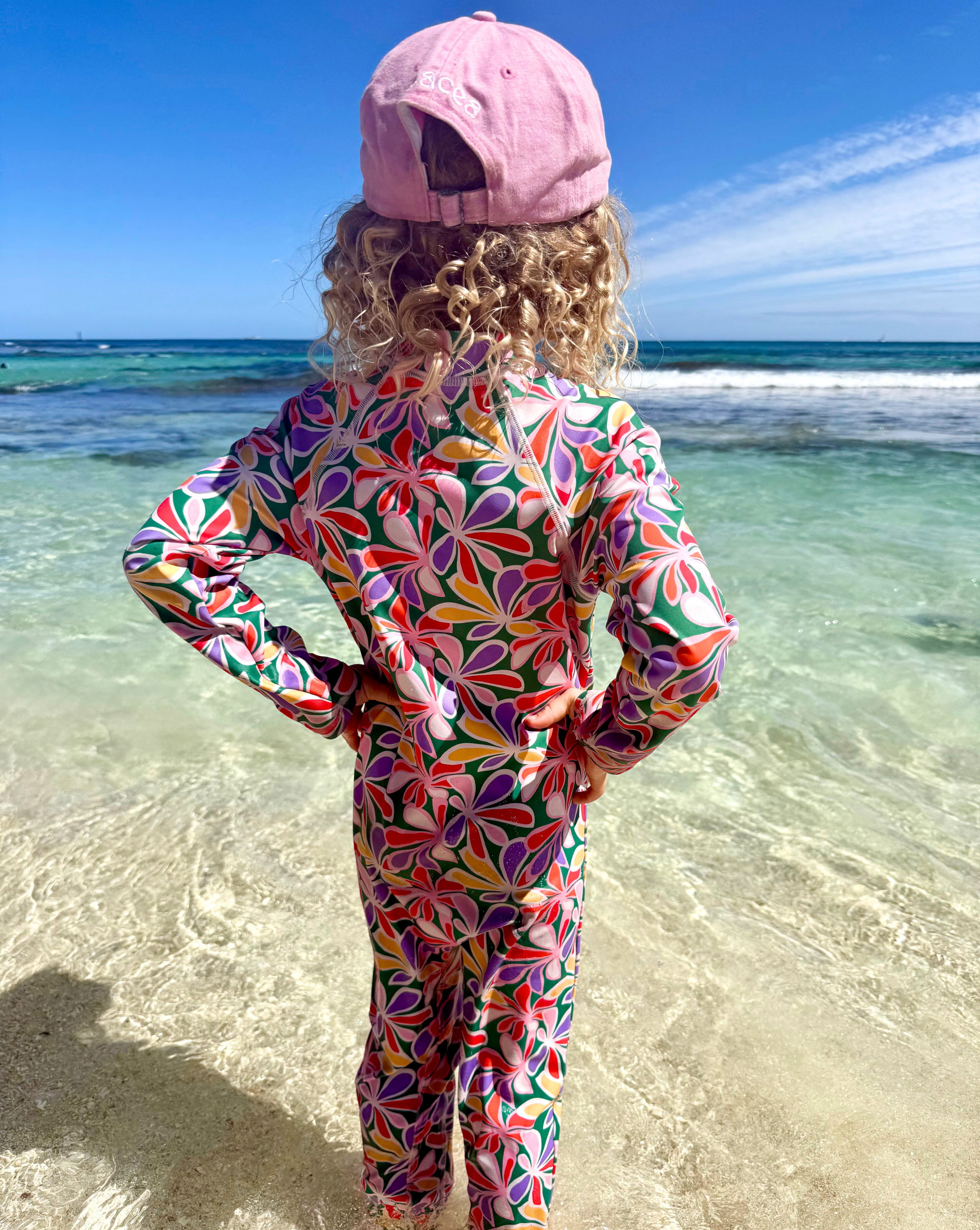 Sidney Full Coverage Kids Swim Suit – Tropicana