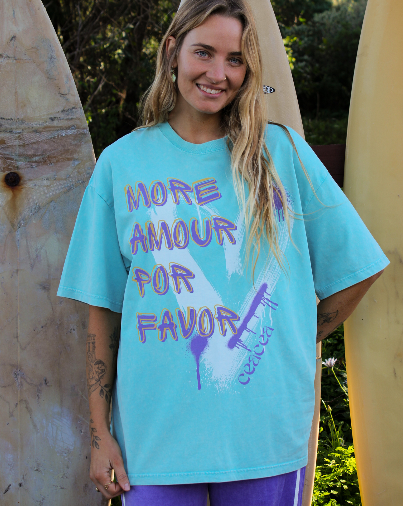 More Amour Tee – Turquoise