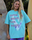 MORE AMOUR TEE - TURQUOISE