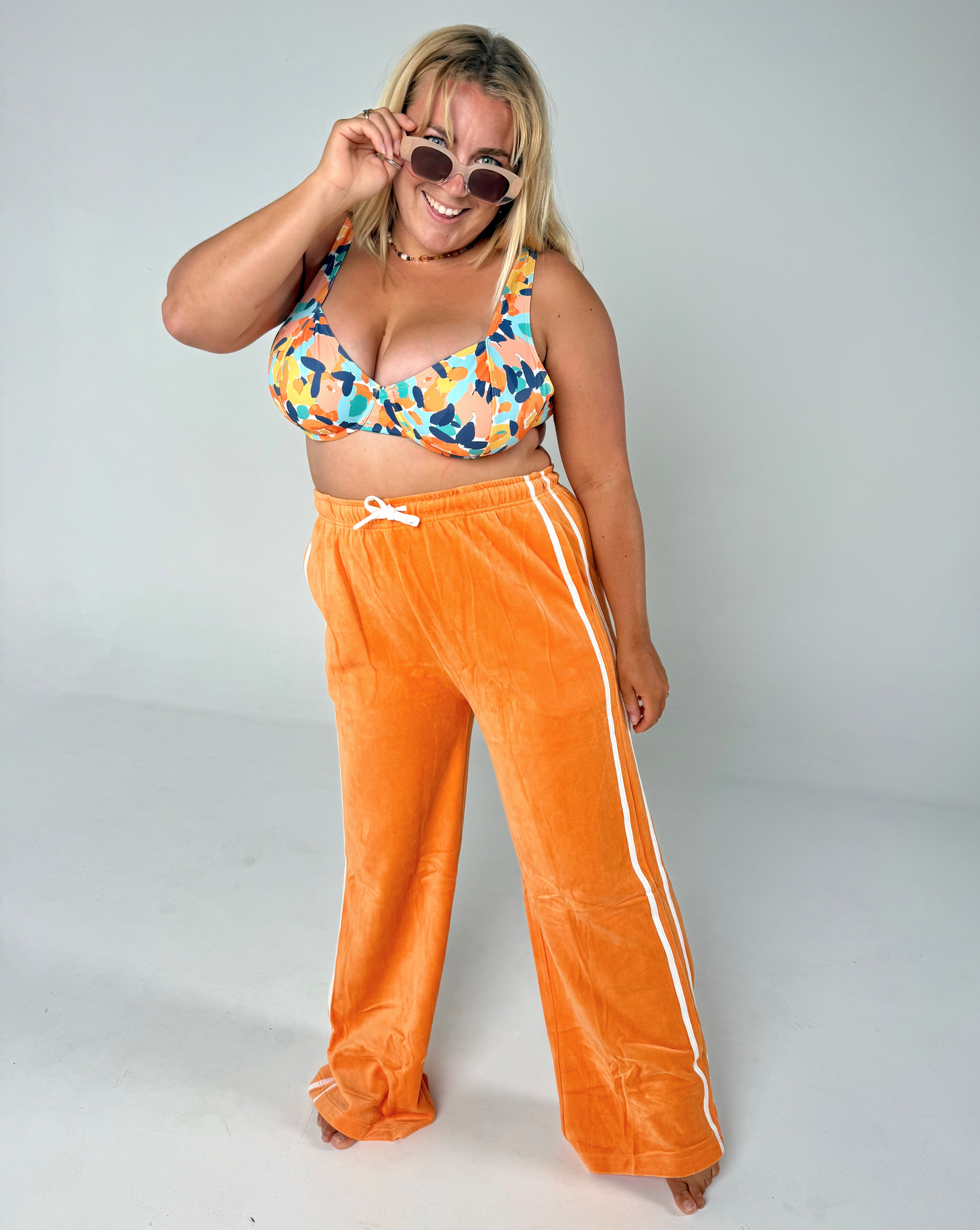 Dawnie Surf Trackies – Tangerine