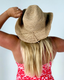 RAFFIA COWBOY HAT - 2 COLOURS