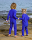 SIDNEY LONG LEG KIDS SUIT - SANTORINI BLUE