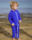 SIDNEY LONG LEG KIDS SUIT - SANTORINI BLUE