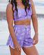 STORMY WOMEN'S BOARD SHORTS - SEASHORE
