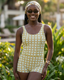 HARPER SHORTY SURF SUIT - BEACH BLOSSOM