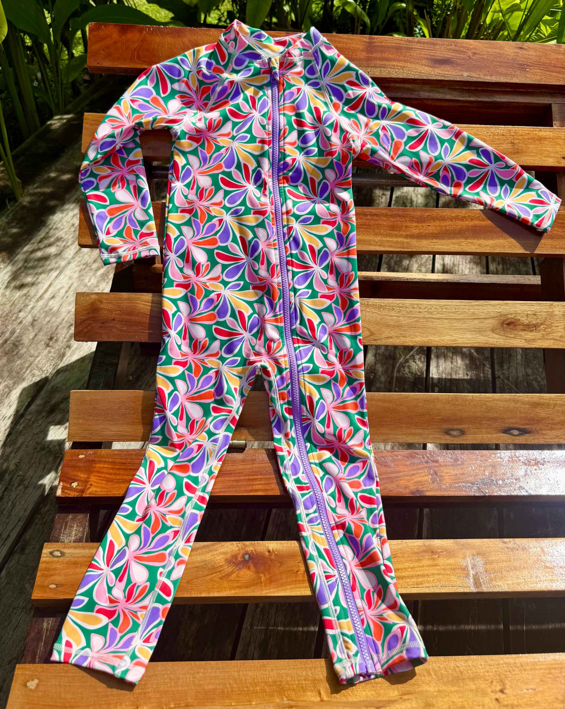 Sidney Full Coverage Kids Swim Suit – Tropicana
