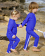 SIDNEY LONG LEG KIDS SUIT - SANTORINI BLUE