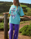 MORE AMOUR TEE - TURQUOISE