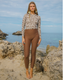 LEMBONGAN SURF LEGGINGS - CHOCOLATE