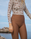 LEMBONGAN SURF LEGGINGS - CHOCOLATE