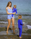 SIDNEY LONG LEG KIDS SUIT - SANTORINI BLUE