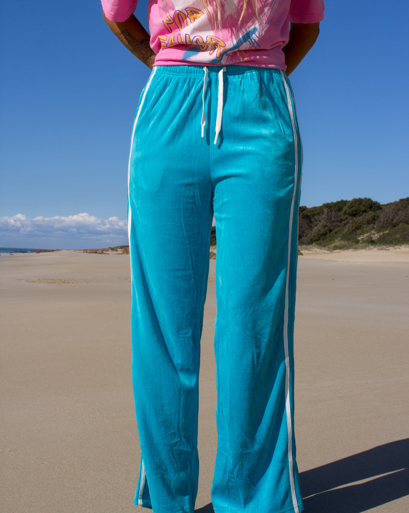 Dawnie Surf Trackies – Aqua