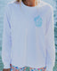 MERMAID LONG SLEEVE TEE - WHITE