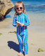 SIDNEY FULL COVERAGE KIDS SWIM SUIT - SURFER STRIPES