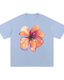 HIBISCUS TEE - POWDER BLUE