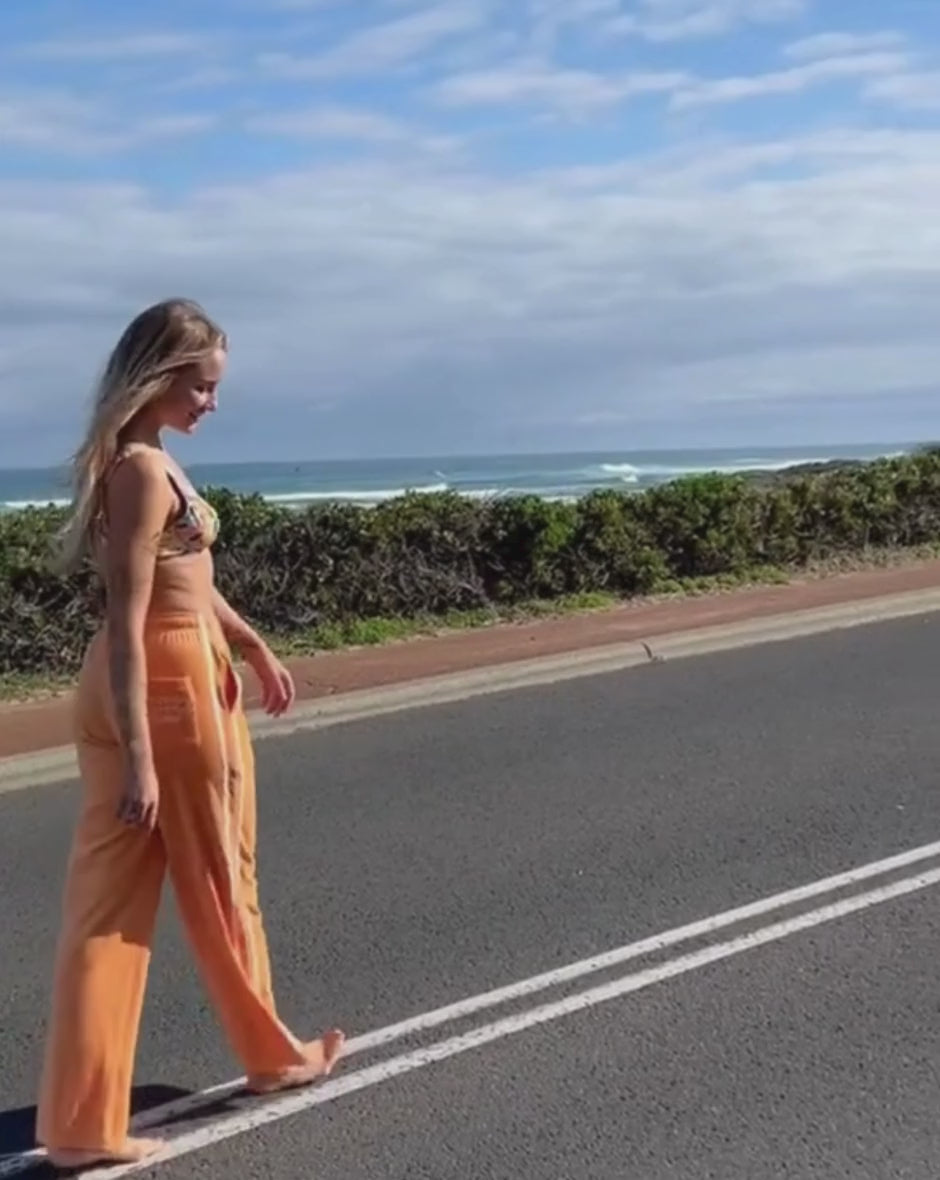 Dawnie Surf Trackies – Tangerine