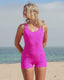 HARPER SHORTY SURF SUIT - HIBISCUS POP