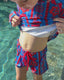 KIDS SWIM SHORTS - SOLARA ROUGE