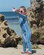 SIDNEY FULL COVERAGE KIDS SWIM SUIT - SURFER STRIPES
