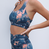 tie dye navy sports top supportive activewear luxe