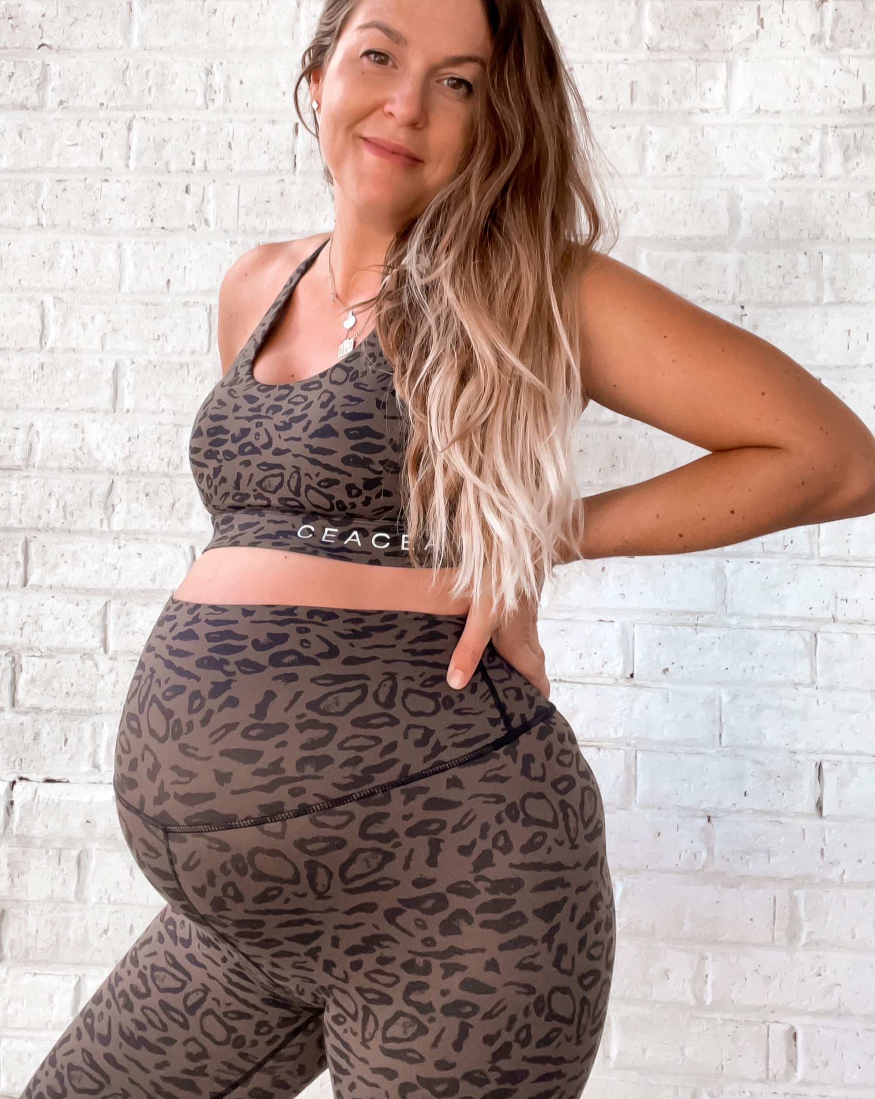 ULTRA HIGH WAIST LEGGINGS OLIVE LEOPARD CEACEA SWIMWEAR